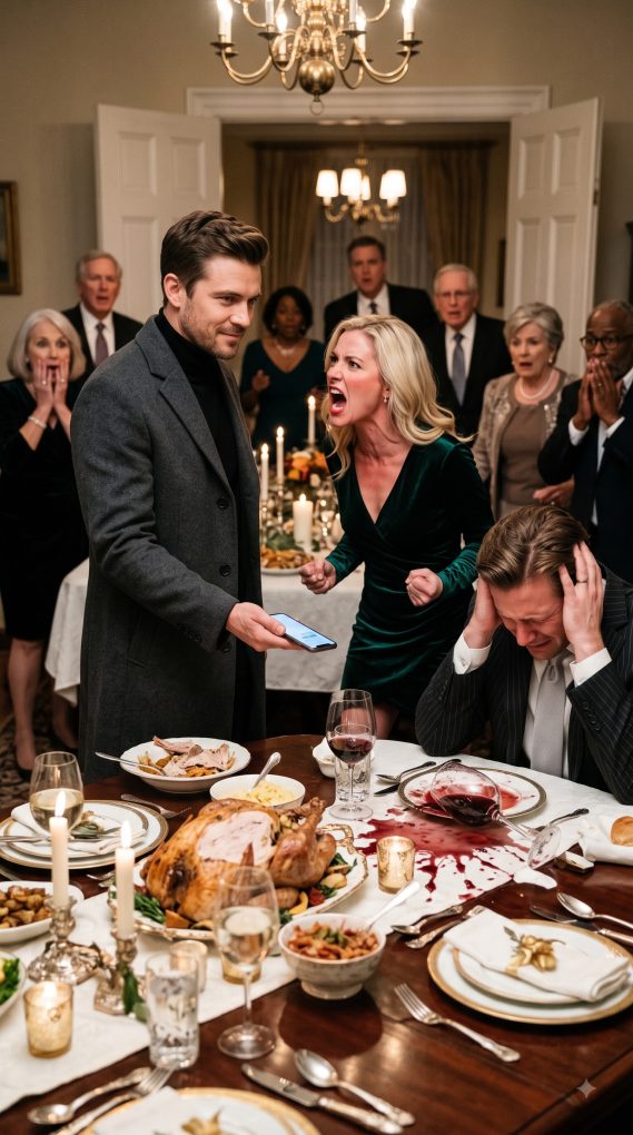 My brother’s wife tried to humiliate me at Thanksgiving dinner, unaware I held the power to destroy their entire empire in seconds.