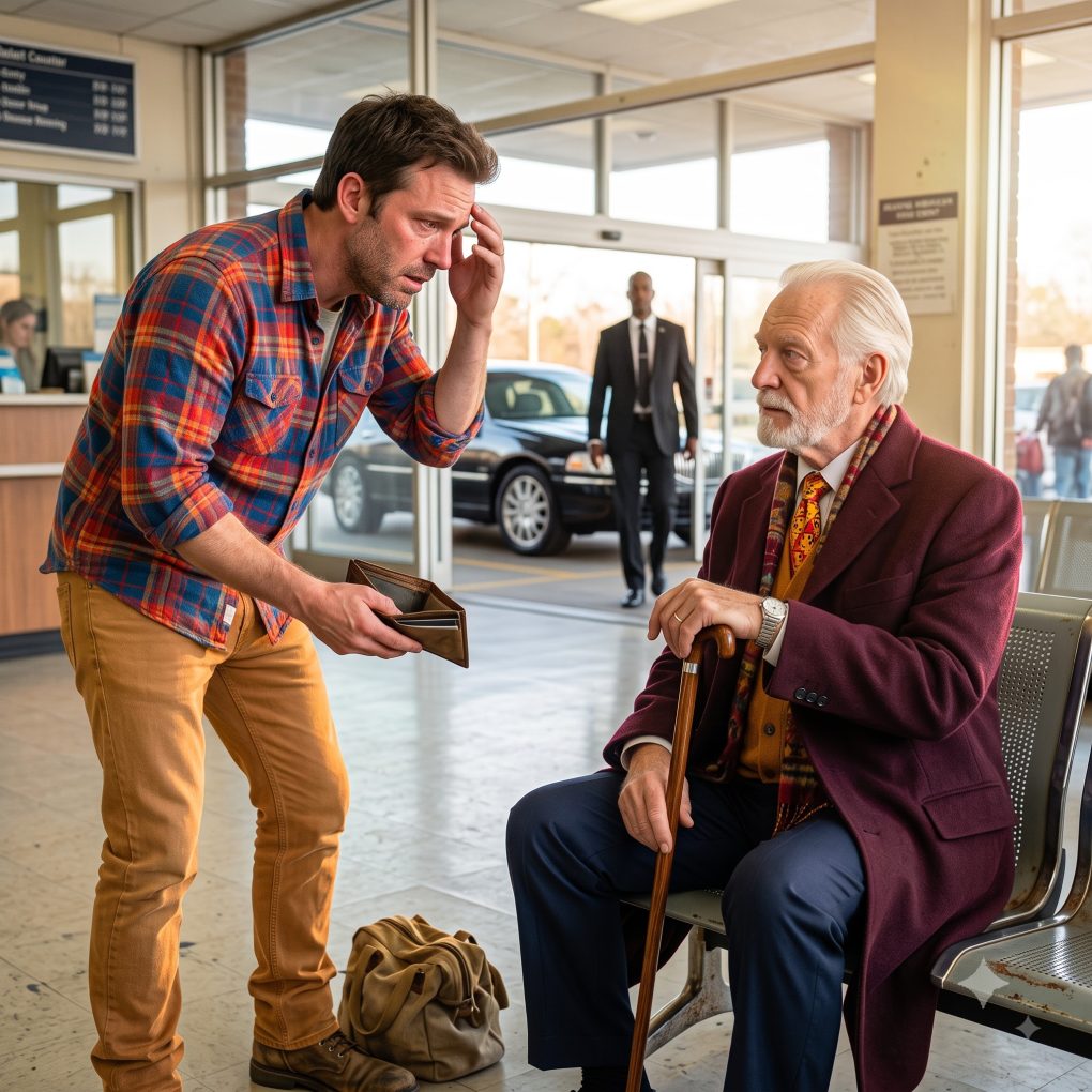 After a fight, my wife left me at a bus depot with no wallet and no ID. I was about to walk 40 miles home when a blind man on a bench said, “Pretend to be my son. My driver is coming in 5 minutes. Your wife will regret leaving you with the richest man in the valley.”
