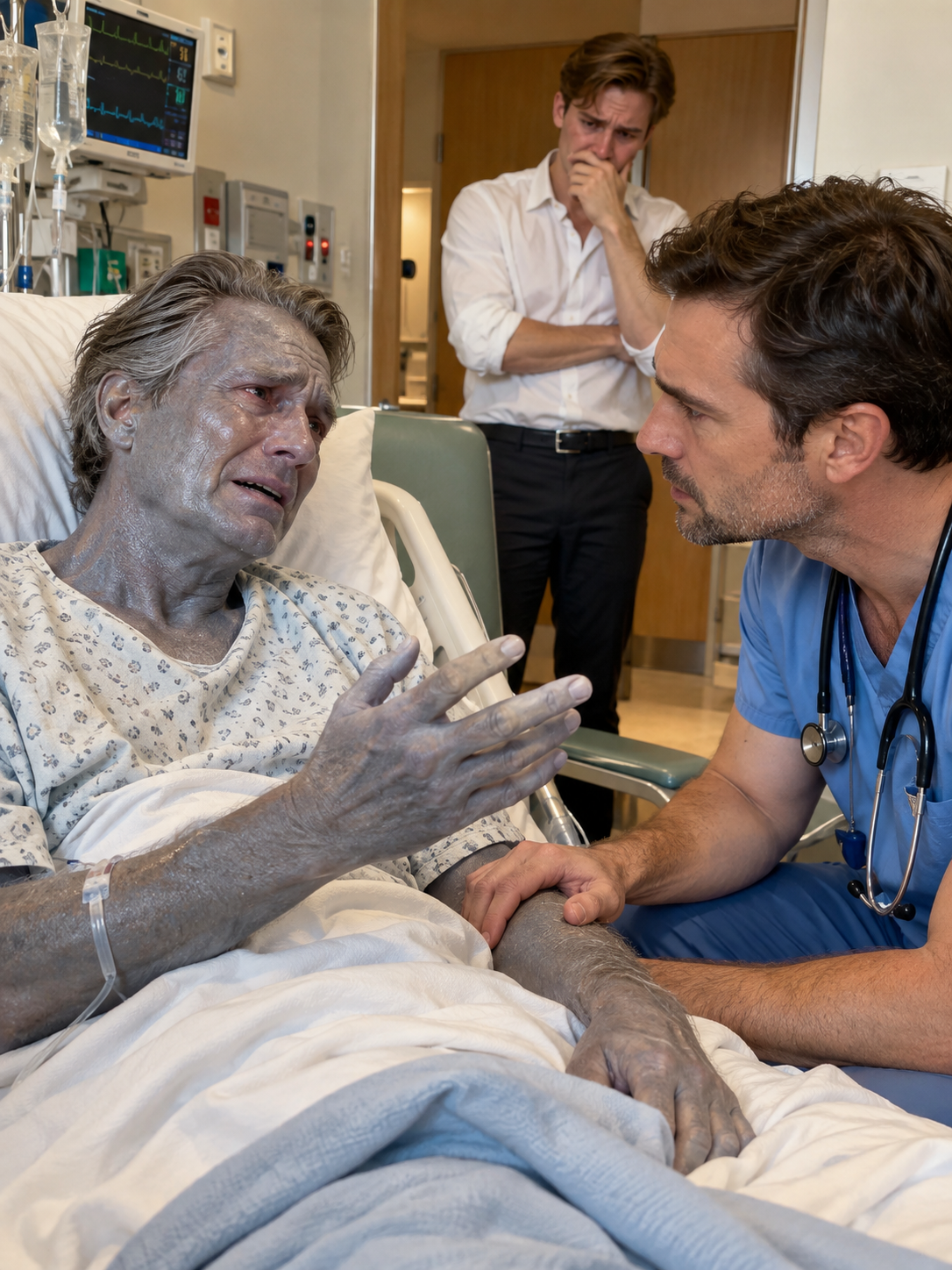 GHUB. The wellness guru came into my ER with gray-blue skin and failing kidneys, but he refused the tests that might explain why
