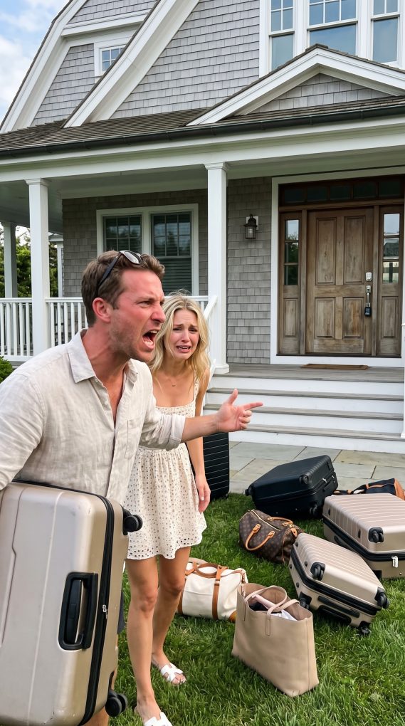 My son got married in secret and cold-heartedly told me: “It was only for people with status, mom.” Brokenhearted by his disrespect, I simply smiled and congratulated him. That afternoon, I changed the locks on my beach house where they planned to live rent-free. When they flew back from Hawaii, their suitcases were waiting on the lawn…