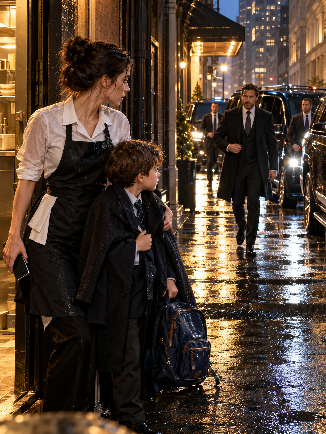 THE BROKE WAITRESS SAVED A MAFIA BOSS’S SON IN A RAINY NEW YORK ALLEY—THEN HIS TERRIFYING FATHER OFFERED HER A JOB THAT EXPOSED THE SECRET BEHIND HIS WIFE’S DEATH – Life Story