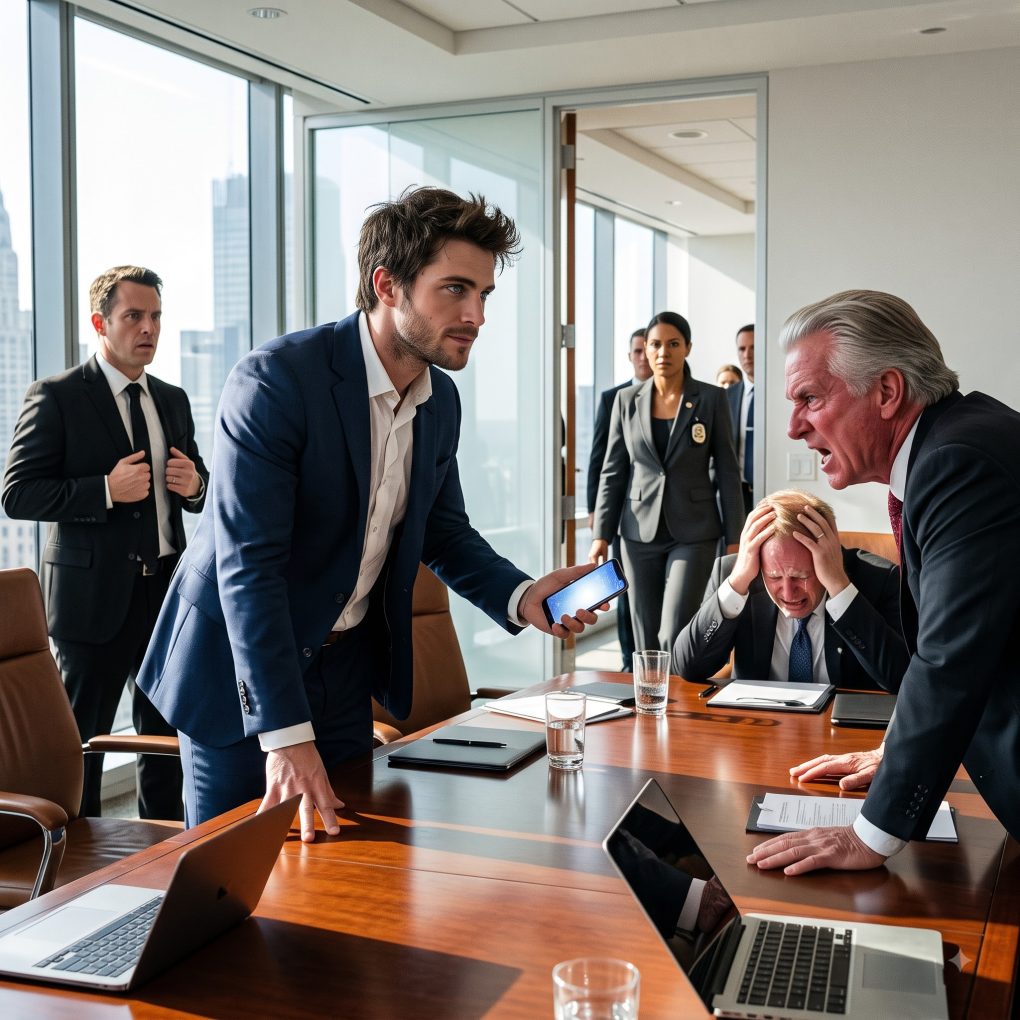 My VP handed my two years of research to his college roommate, called it a “happy accident,” and smiled in front of everyone… so at 11:58 PM, I sent one attachment to the board. By morning, the entire executive floor was in total panic.