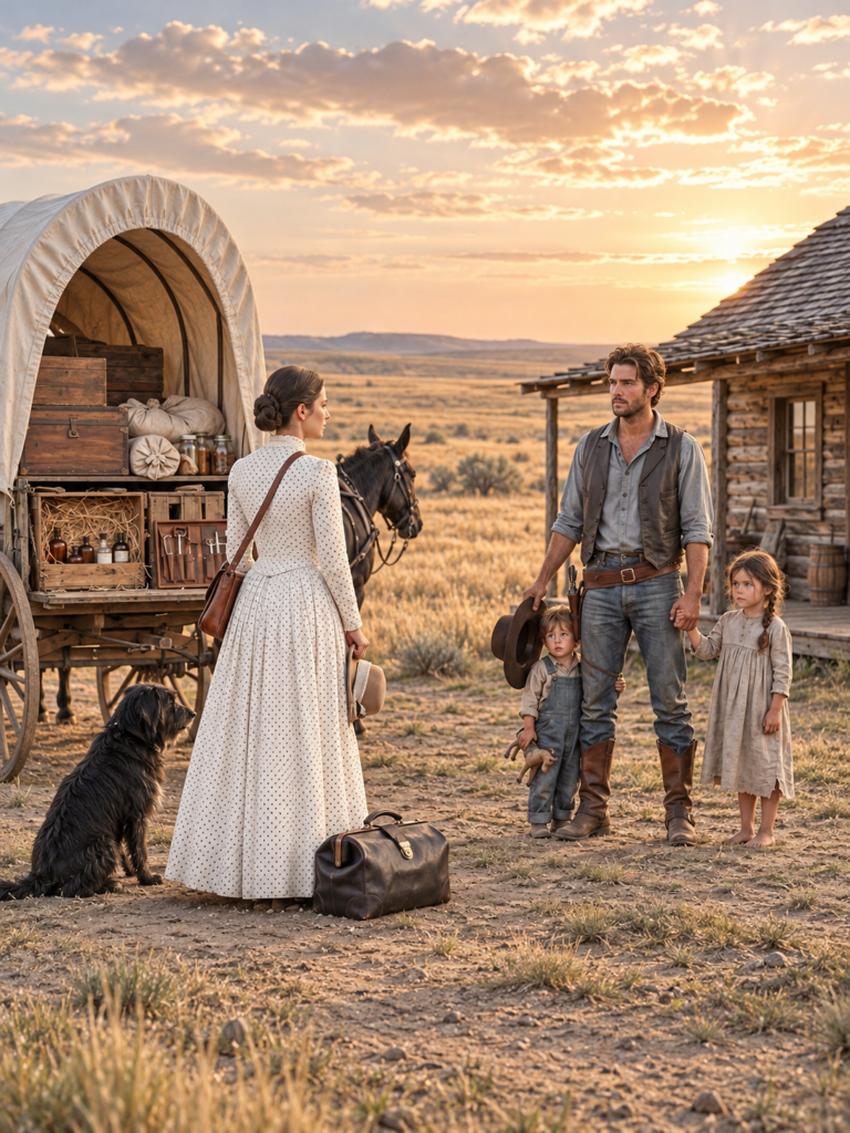 a widowed wyoming rancher ordered a bride to raise his five motherless children — but when his youngest daughter nearly died, the stranger opened a locked trunk and revealed a secret that would save the whole town