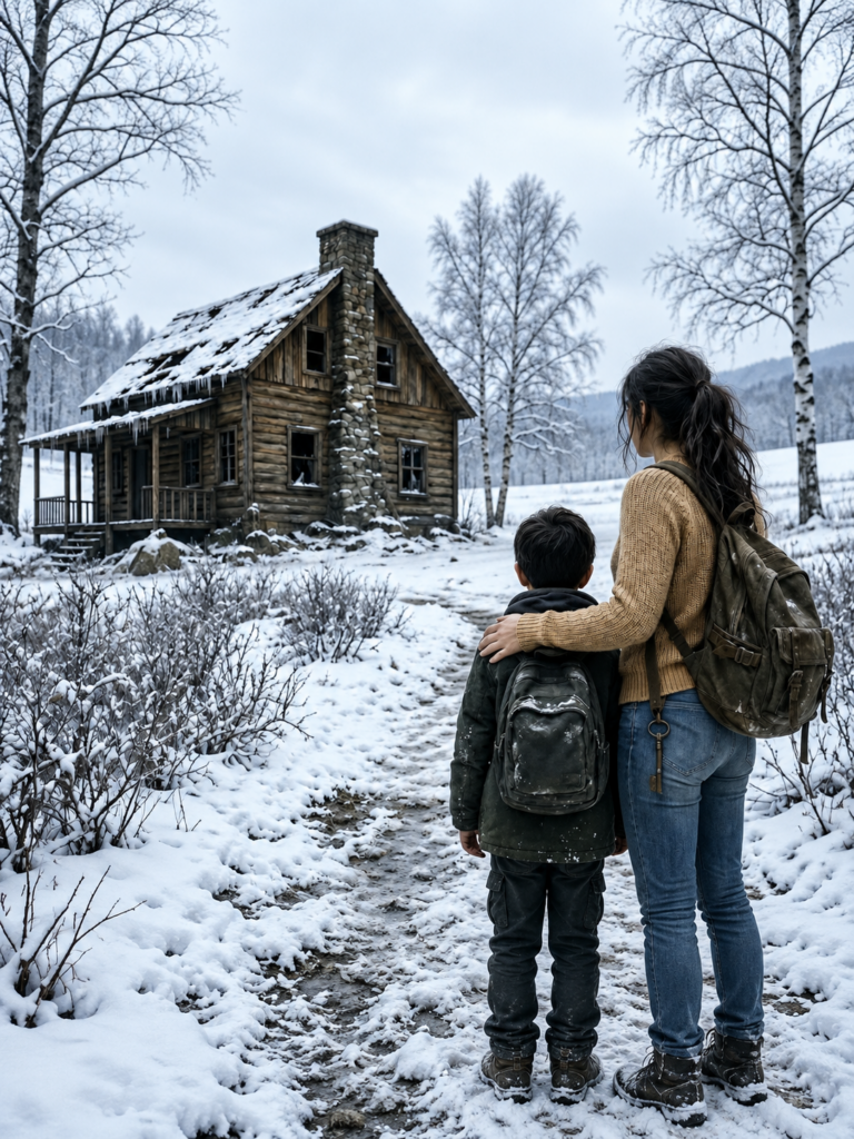 her aunt threw her and her silent little brother into a deadly snowstorm — but an injured dog led them to a forgotten cabin where a stranger had been waiting for them for years
