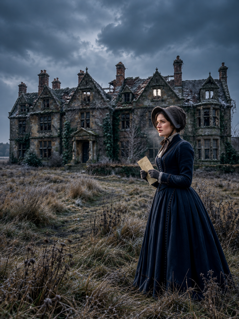 her parents stole every penny and abandoned her in a freezing old manor—then a secret behind her grandmother’s bookcase changed everything