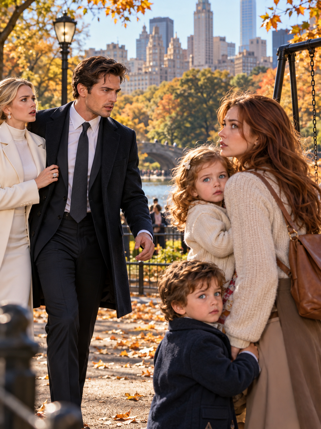 THE BILLIONAIRE WALKED THROUGH CENTRAL PARK WITH HIS FIANCÉE—THEN HE SAW HIS EX WITH TWINS WHO HAD HIS EYES AND A SECRET FOUR YEARS OLD – Life Story