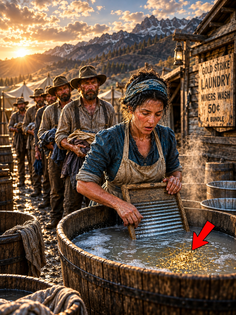 She Washed Miners’ Clothes for Pennies — The Gold Dust in the Wash Water Made Her Quietly Rich
