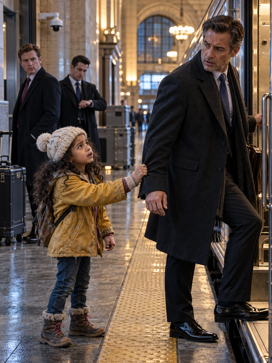 THE LITTLE GIRL WARNED A MILLIONAIRE NOT TO BOARD HIS TRAIN—THEN SECURITY FOOTAGE EXPOSED WHY HIS OWN BROTHER NEEDED HIM TO DISAPPEAR BEFORE WASHINGTON – Life Story