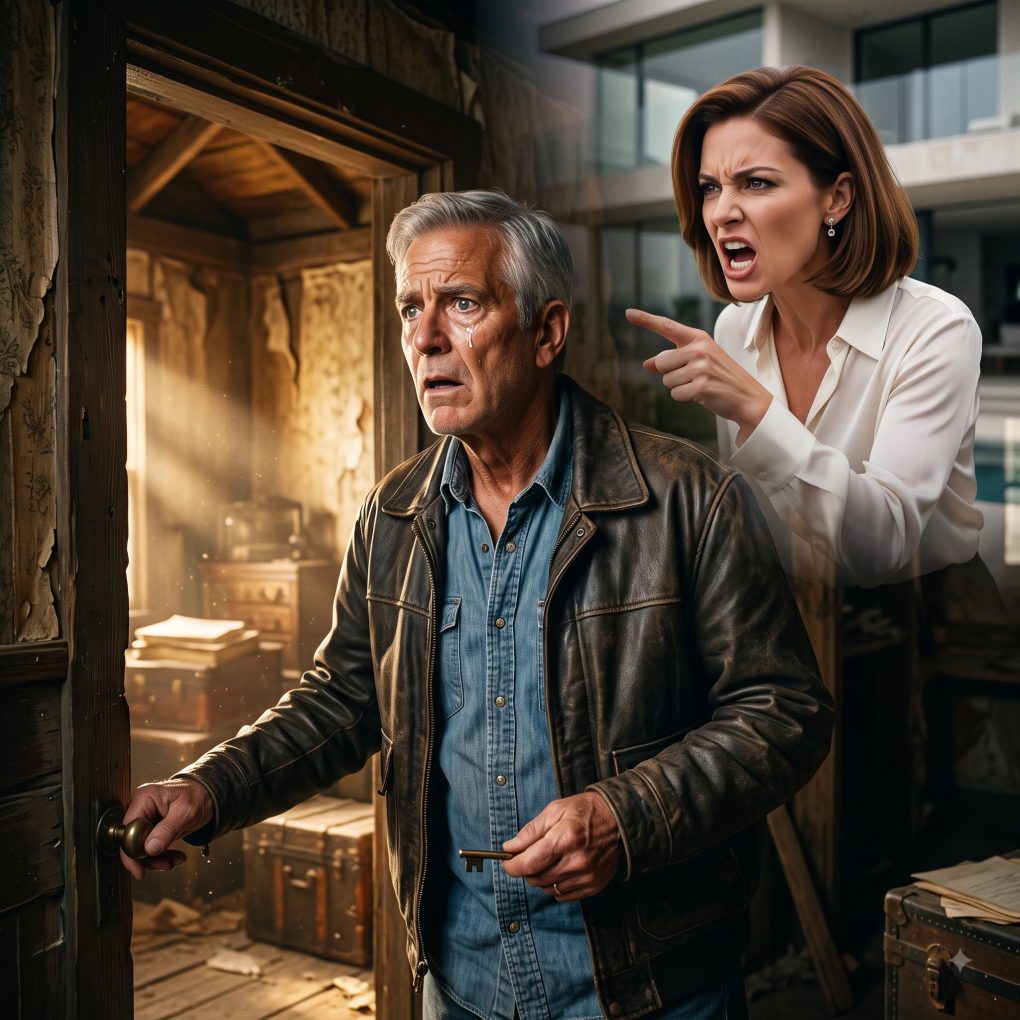 I inherited a rotting mountain lodge while my daughter got a $4 million La Jolla beach house. When she called me a “useless old man” and kicked me out, I drove to the worthless cabin, unlocked the door, and froze at what was waiting inside.