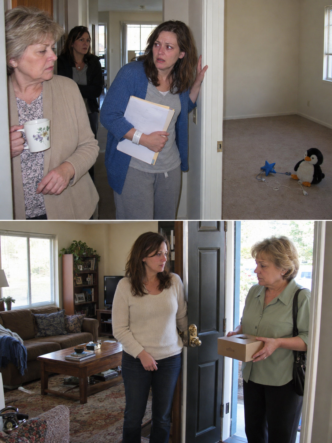 When I came home after seven days in the hospital, my mother was drinking coffee in my half-empty apartment while my sister
