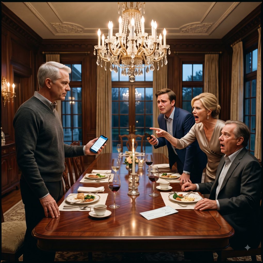 My son-in-law was seven weeks into his presidency at my company, having no idea I’d owned it since 1987. When his parents invited me to dinner to mock my modest clothes and slid a $92,000 check across the table to buy me out of my daughter’s life, I made one phone call. Eleven minutes later, he wasn’t president anymore.