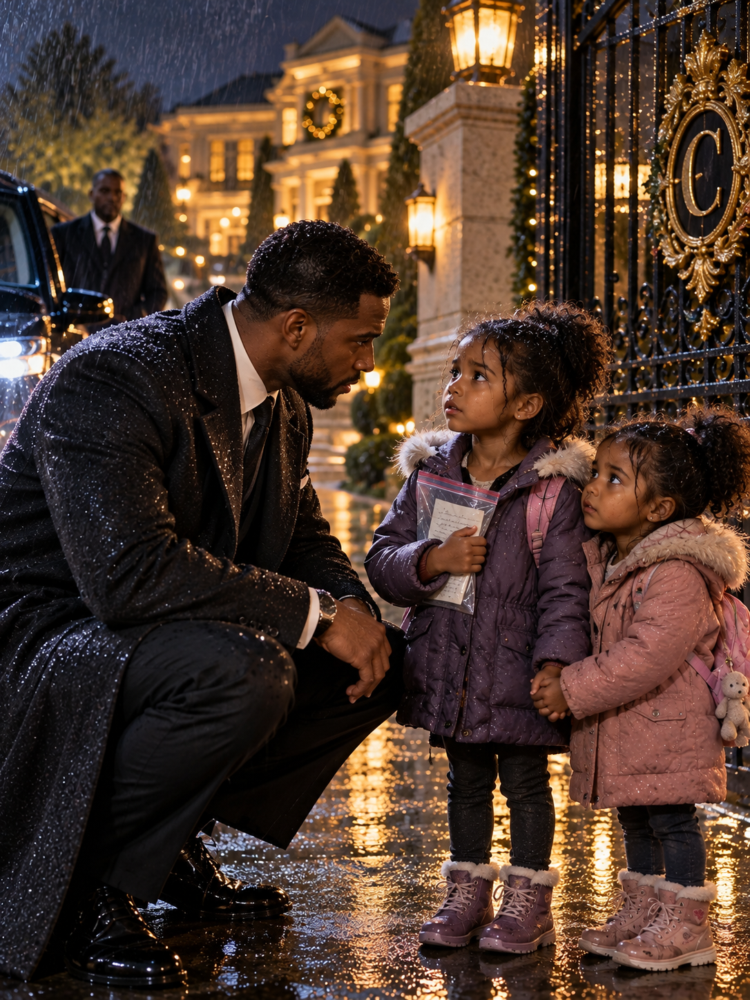 TWO FIVE-YEAR-OLD GIRLS STOOD AT A BILLIONAIRE’S GATE IN THE FREEZING RAIN—BUT THE QUESTION THEY ASKED THE NEXT MORNING EXPOSED WHAT EVERY ADULT HAD FAILED TO SEE – Life Story