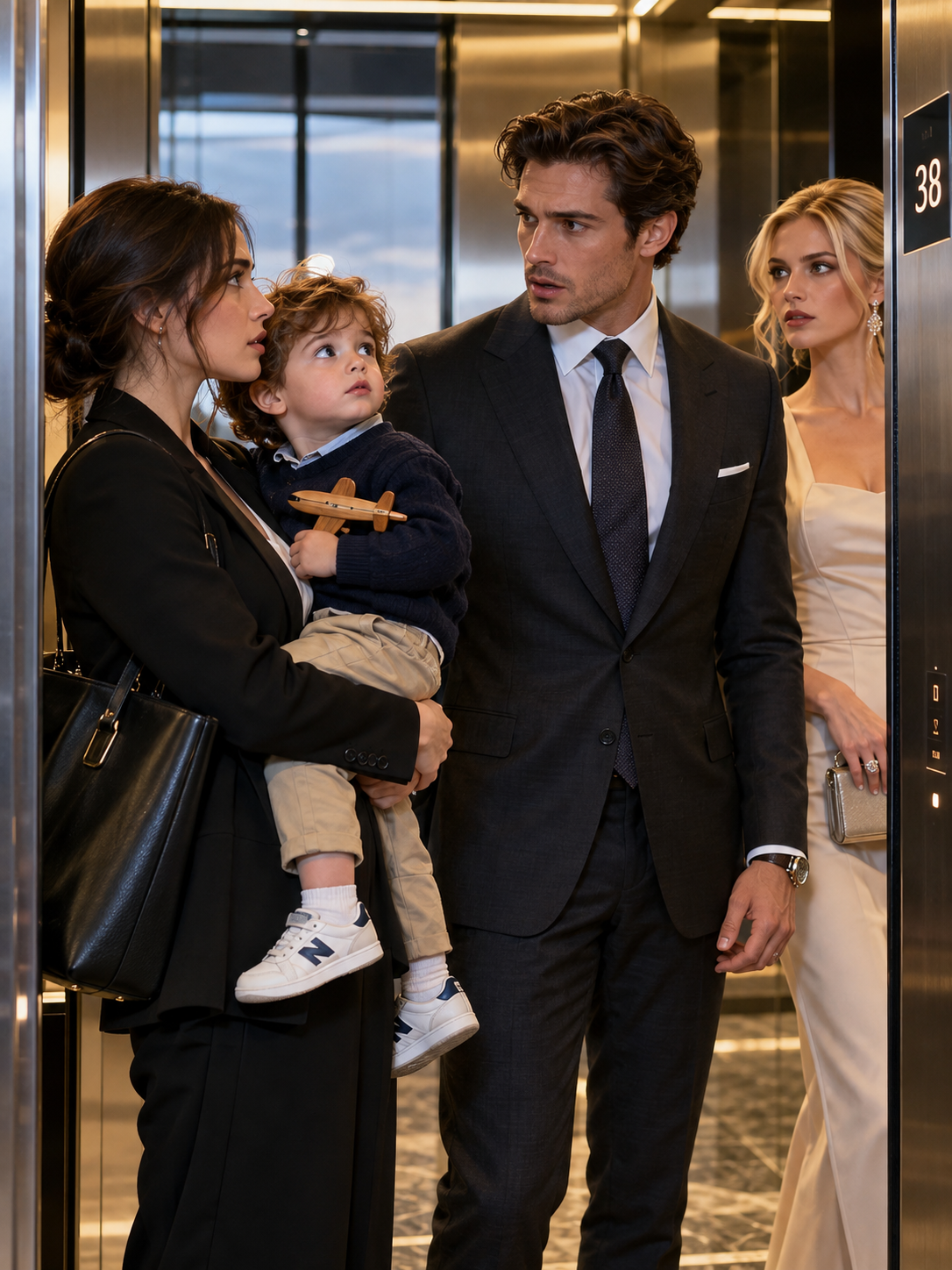 THE BILLIONAIRE STOOD IN AN ELEVATOR WITH HIS FIANCÉE—THEN HIS EX WALKED IN HOLDING THE SON HE NEVER KNEW EXISTED, AND EVERYTHING HE BUILT STARTED TO CRACK – Life Story