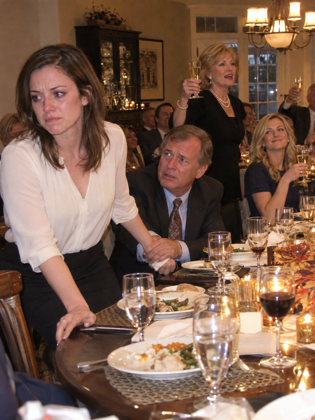 To Natalie, my incredible daughter, the one who saved your father’s life,” my mother toasted while twenty-two relatives