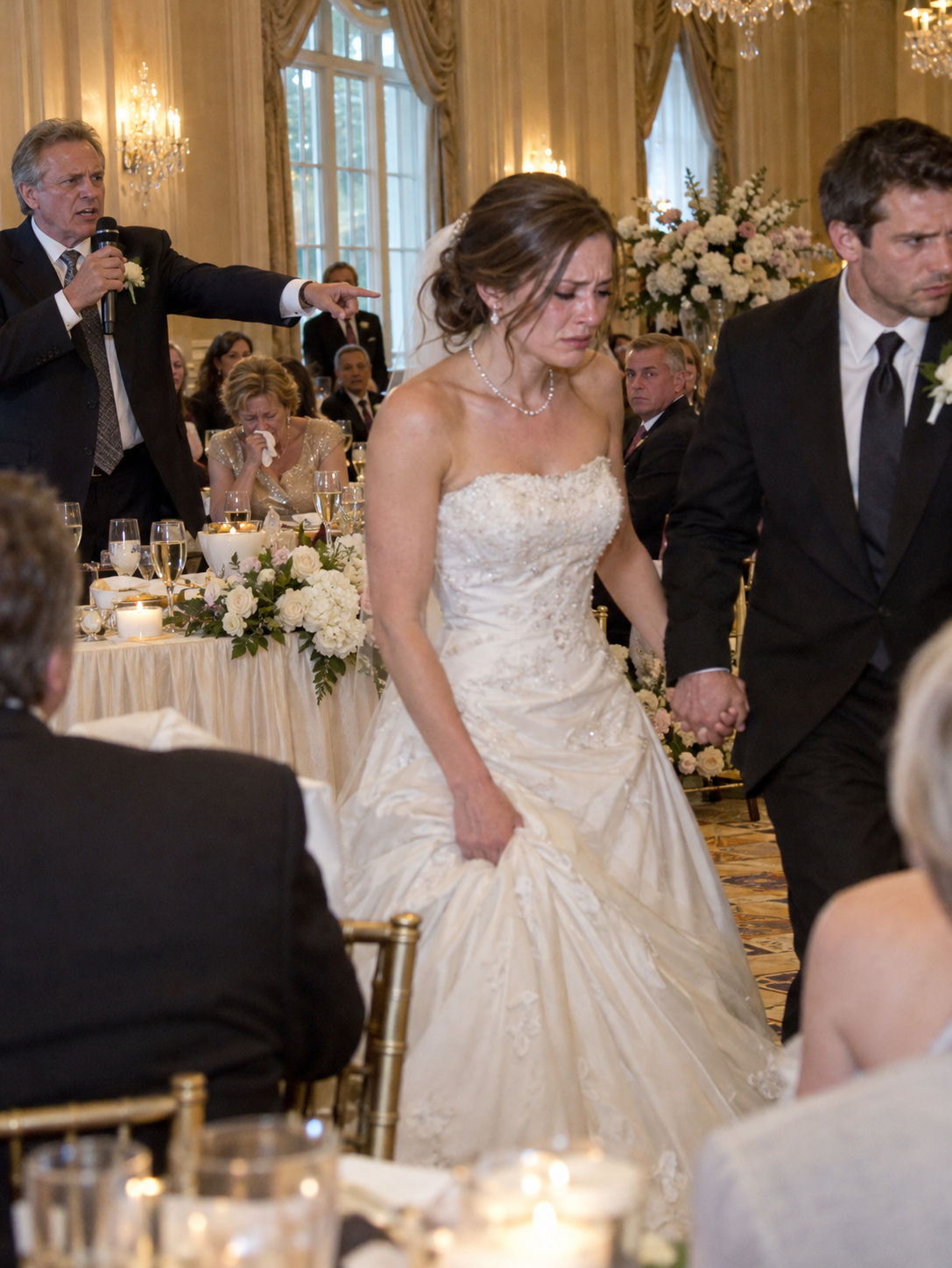 “You chose a penniless mechanic over our legacy,” my billionaire CEO father announced at my wedding