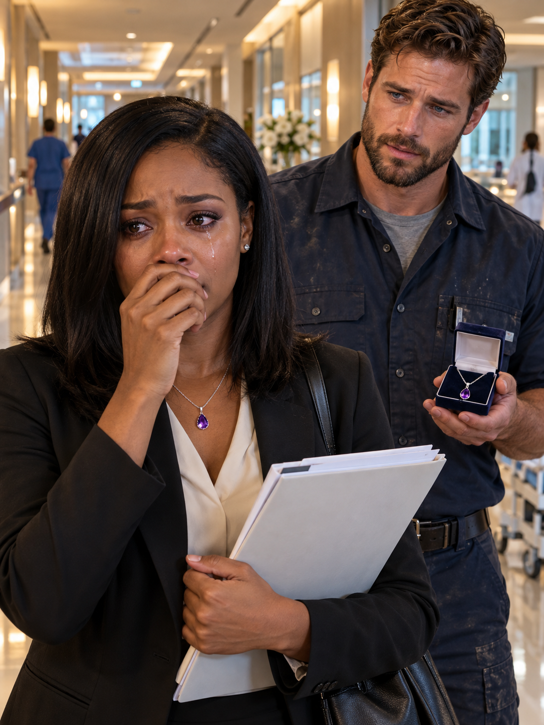She Helped a Man in a Worn Work Shirt Choose a Necklace for His Sister—Then He Appeared at the Hospital With a Question No One Else Had Asked – Life Story