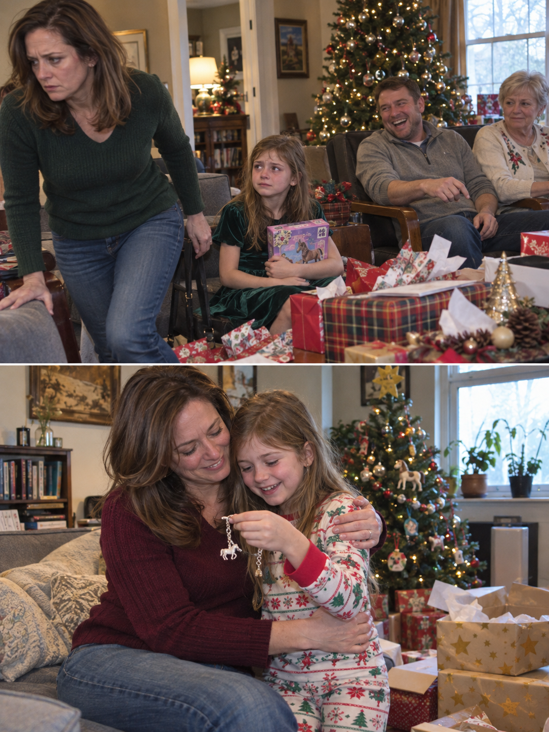 My brother laughed when my eight-year-old daughter opened a crushed $3.99 puzzle from our mother, while his three children unwrapped expensive gifts I had helped pay for.