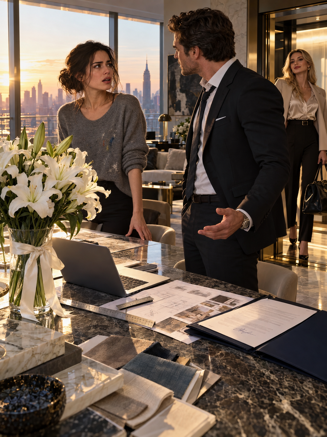 MY HUSBAND BROUGHT HIS MISTRESS INTO OUR PENTHOUSE AND ACCUSED ME OF CHEATING—HE NEVER EXPECTED A BOUQUET OF WHITE LILIES TO EXPOSE WHAT HE HAD STOLEN – Life Story