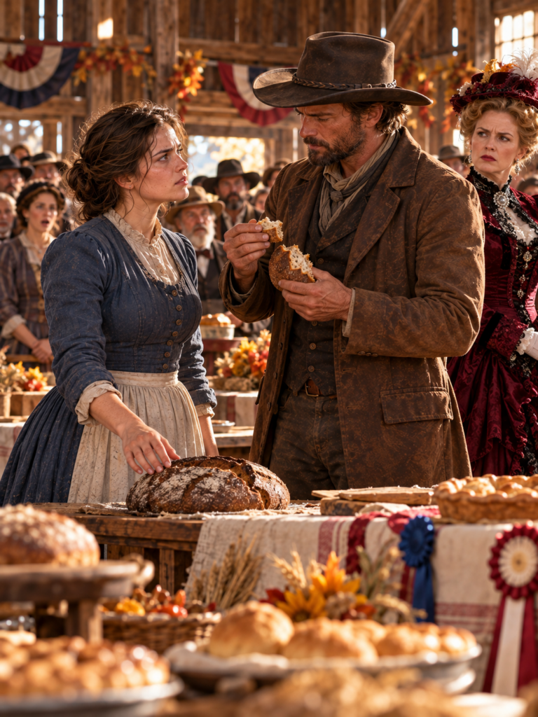 The Wealthy Women Refused to Taste a Lonely Homesteader’s Dark Bread at the Harvest Fair—Then a Traveling Cattle Buyer Broke Off One Piece, Declared It the Only Loaf Worth Taking Home, and Returned Weeks Later With an Offer That Could Change Both Their Lives
