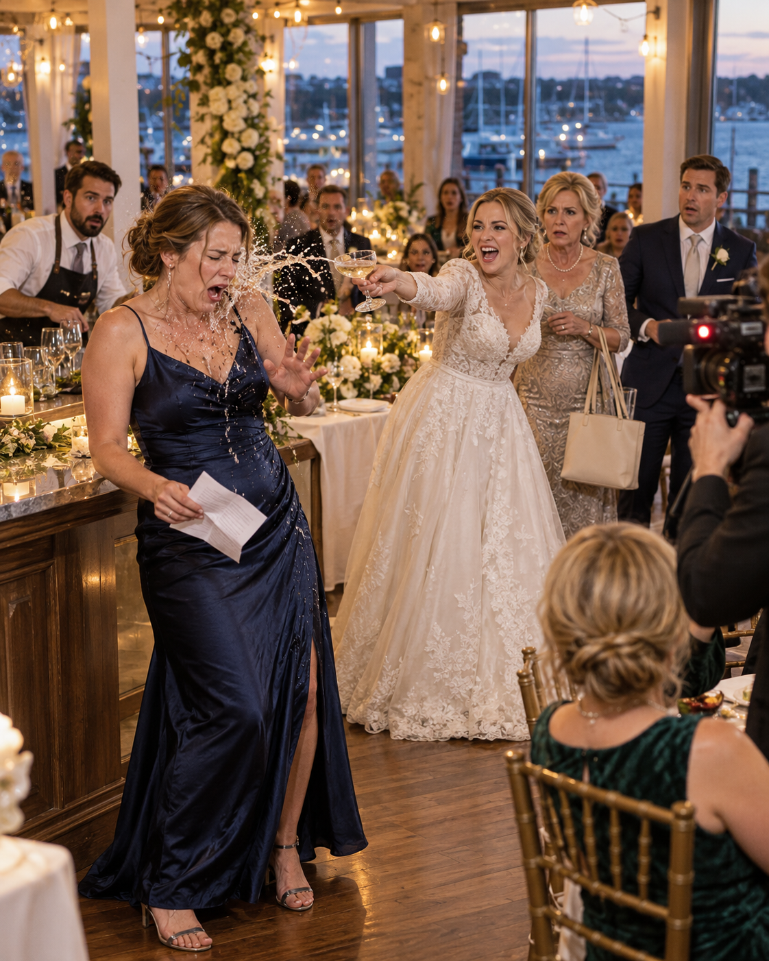 My sister threw a glass into my face at her wedding—then my mother tried to hide the one thing that mattered