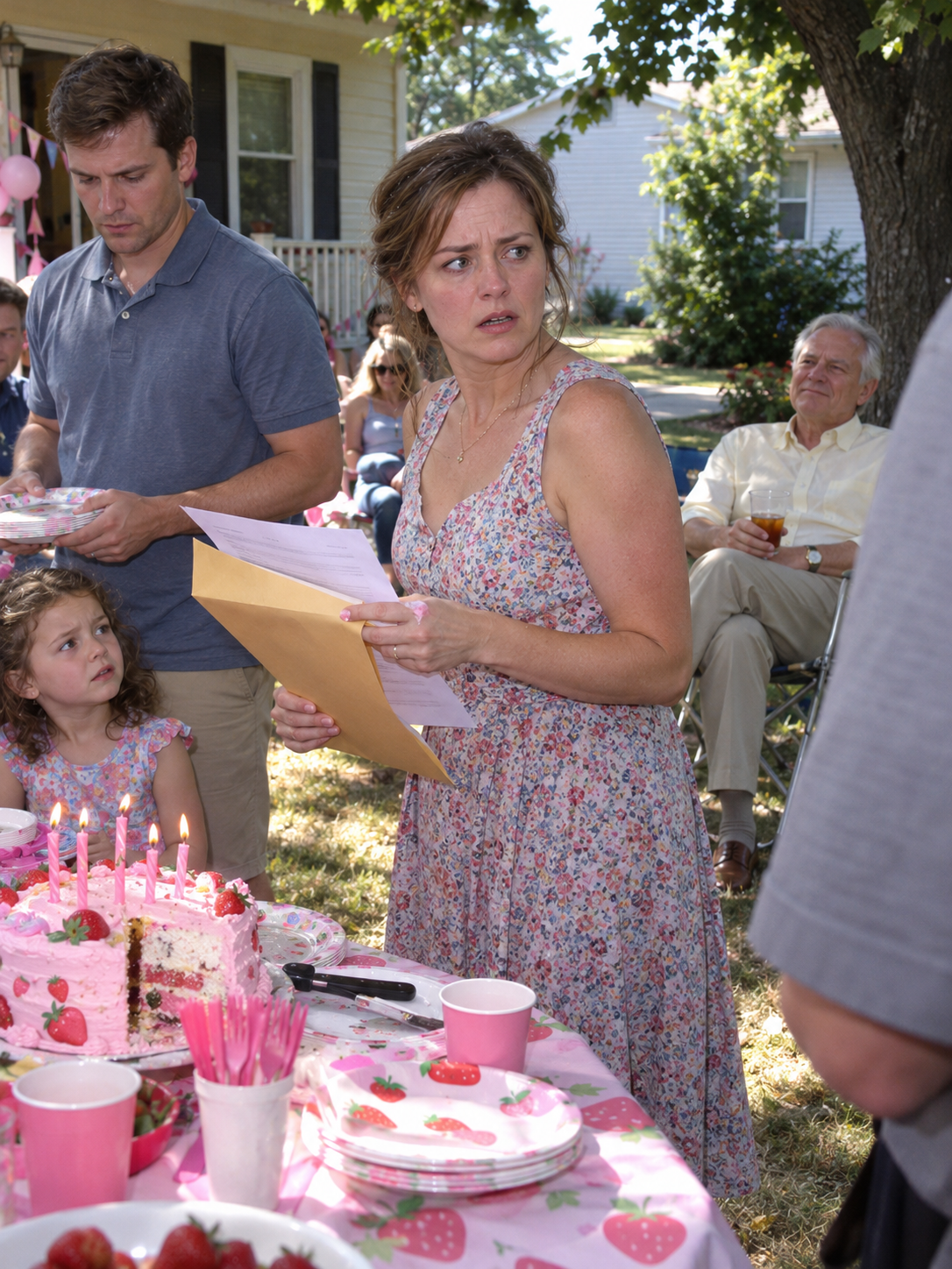 My father-in-law had me served with a lawsuit while my daughter stood over her fifth birthday cake.
