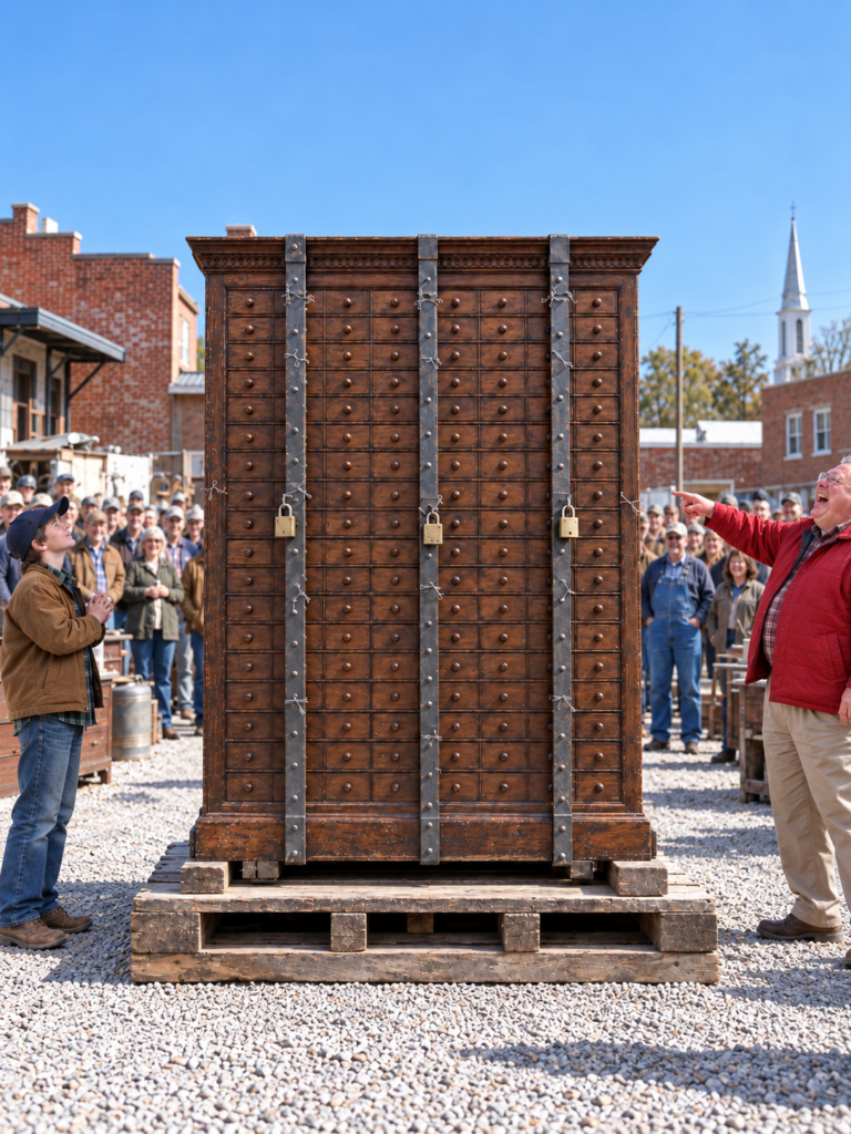 the whole town laughed when a 12-year-old farm boy spent $45 on a locked cabinet — until its forgotten secret brought a museum expert to tears