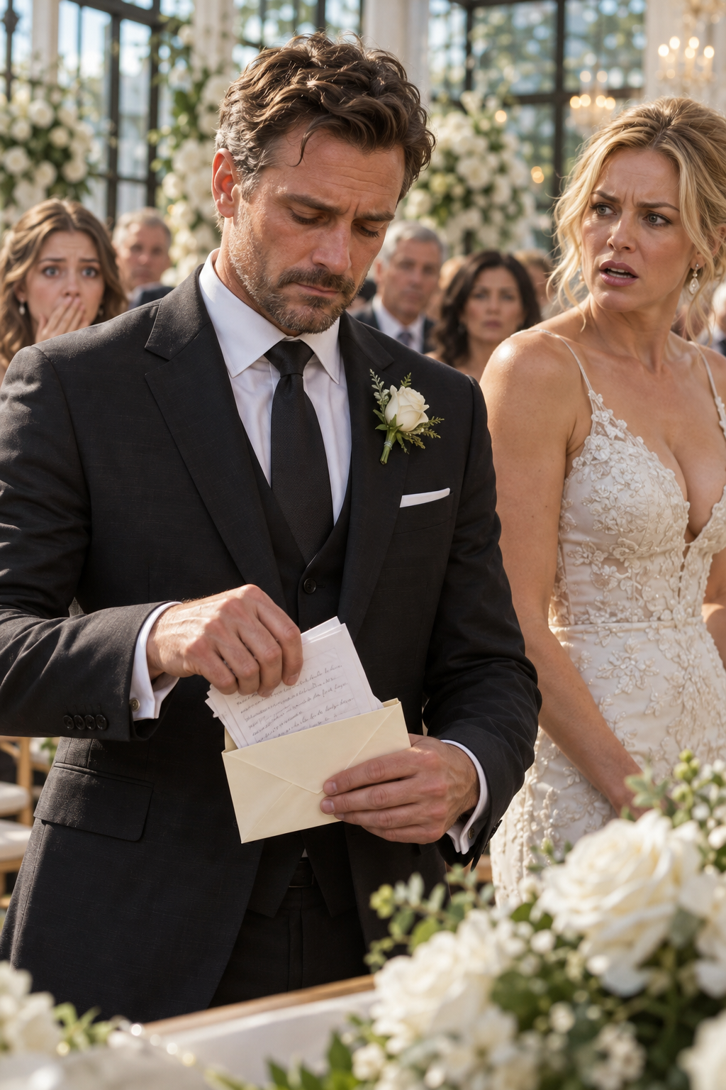 I Mocked My Husband’s Size at Our Vow Renewal… He Put His Vows Back in the Envelope…