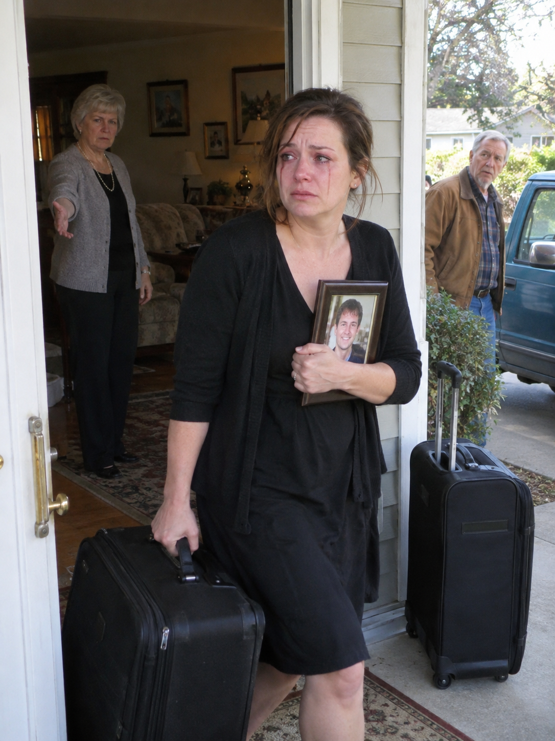 Pack your bags and get out,” my mother-in-law ordered the morning after my husband’s funeral.