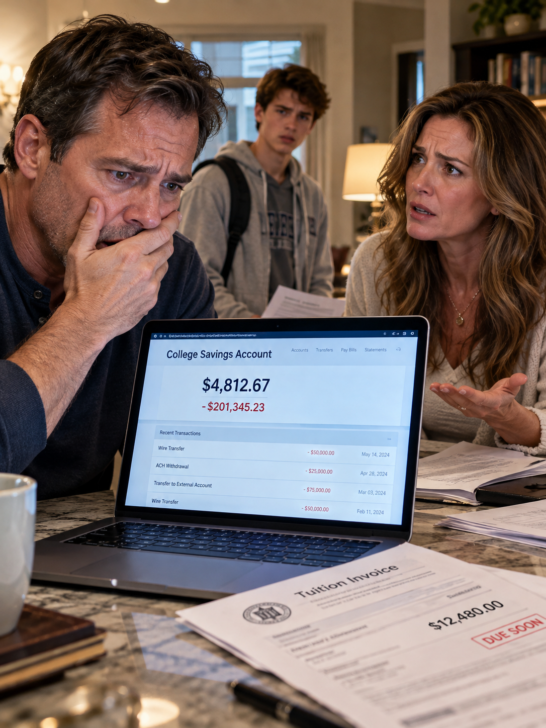 My Wife Kept Delaying Our Son’s Tuition After Twenty Years of Marriage—Then I Checked the College Account She Had Managed Since His Birth, and One Number Made No Sense – Life Story