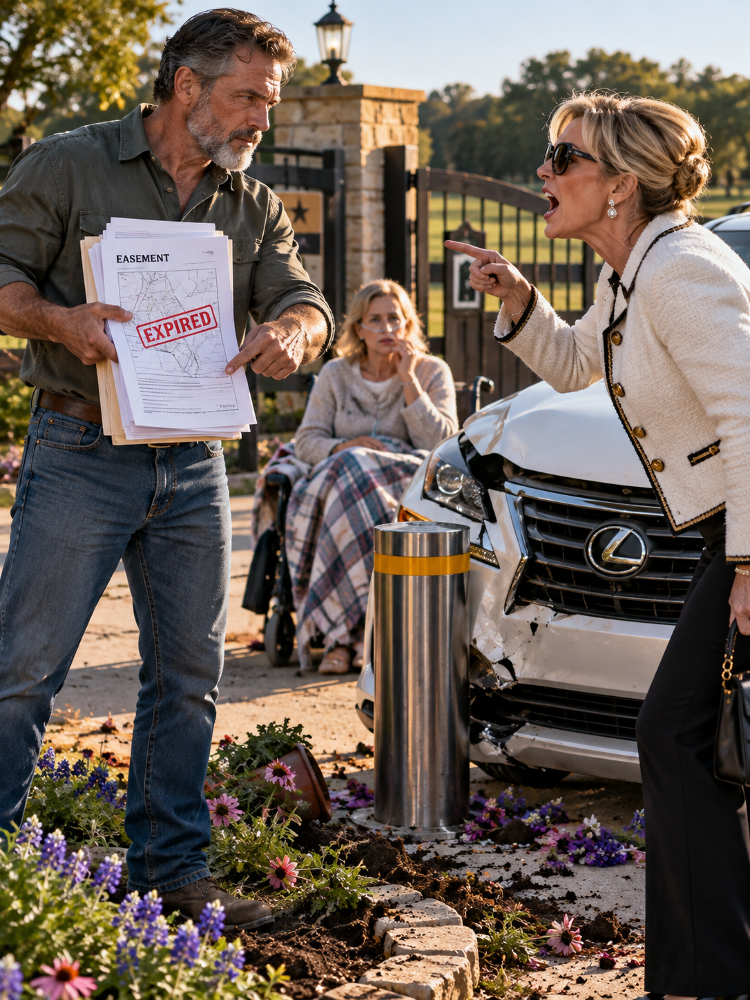 The HOA President Drove Through My Wife’s Healing Garden for Months—Then Her Own Easement File Proved She Never Had the Right to Be There – Life Story