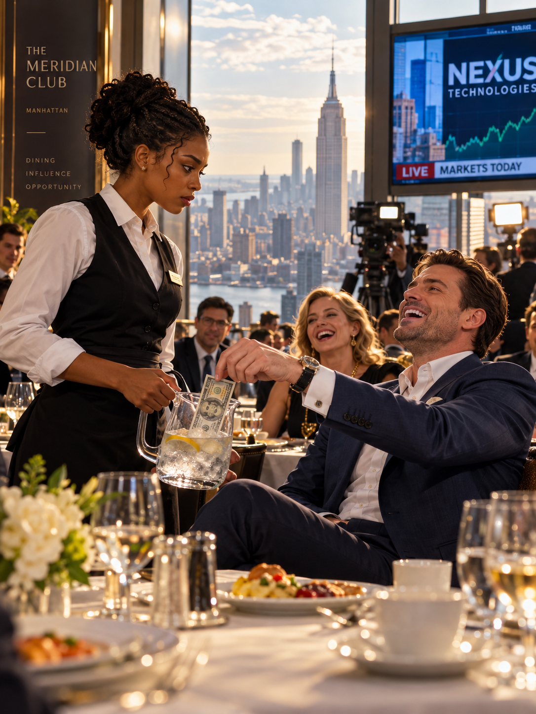 THE BILLIONAIRE MOCKED A BLACK WAITRESS FOR GIVING FINANCIAL ADVICE AT A MANHATTAN POWER BRUNCH—THEN HER QUESTION THREATENED A FIFTY-MILLION-DOLLAR DEAL HE COULDN’T AFFORD TO LOSE – Life Story