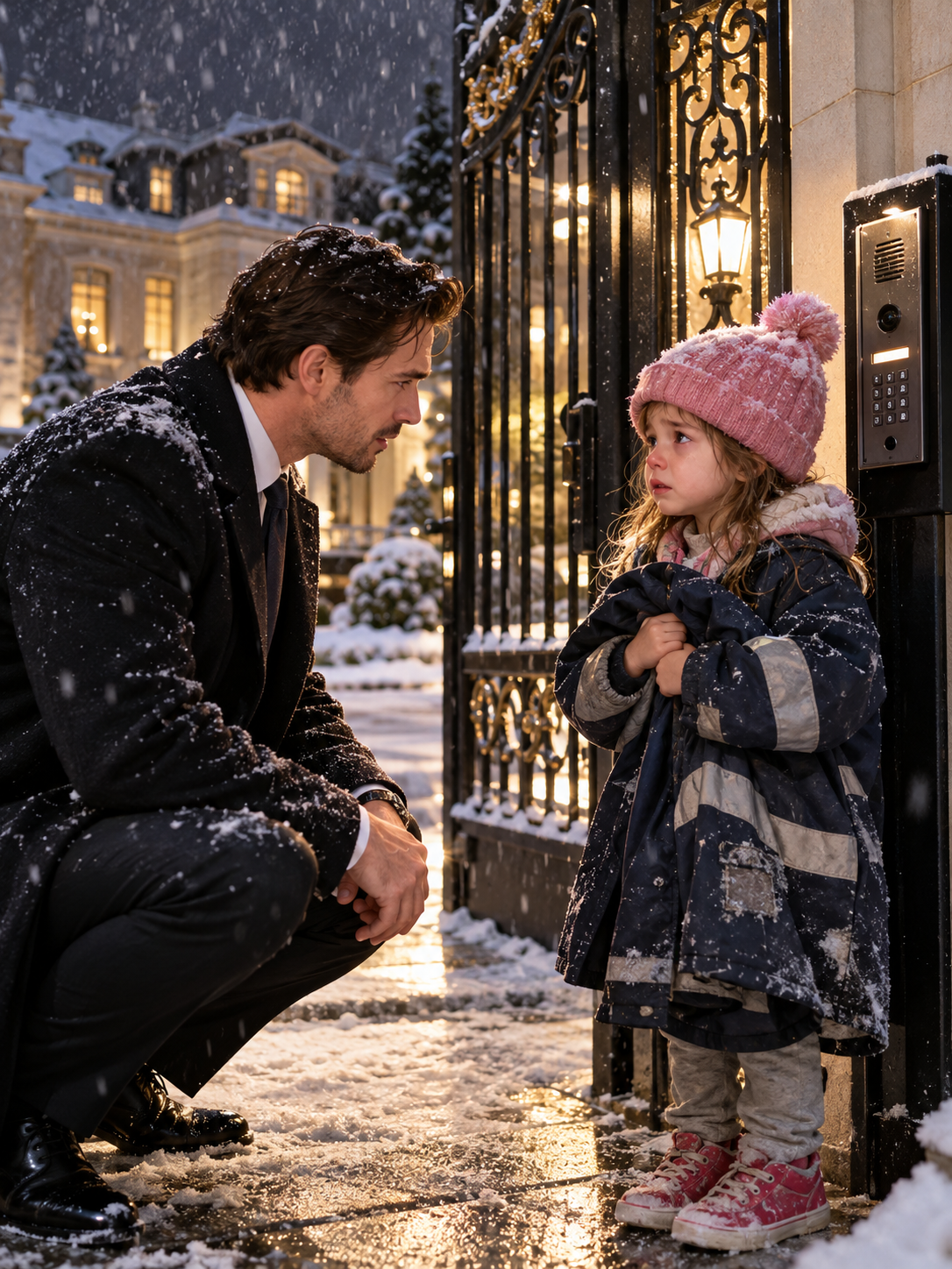 THE SIX-YEAR-OLD GIRL BEGGED A BILLIONAIRE TO OPEN HIS GATE DURING A BLIZZARD—BY MORNING, HER MOTHER’S MISSING COAT HAD PUT HIS ENTIRE EMPIRE UNDER QUESTION – Life Story