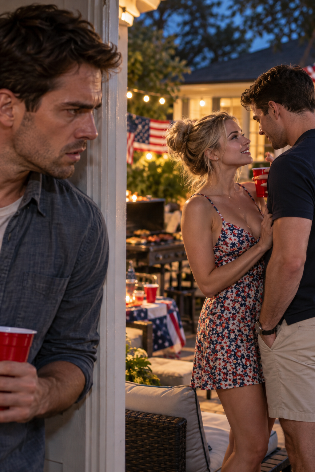 I Overheard My Wife Confess She Was Cheating at Our July 4th Cookout. She Thought I Was Too Trust…