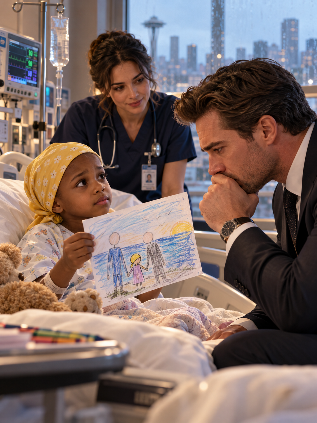 A LITTLE GIRL WITH LEUKEMIA ASKED A BILLIONAIRE TO BE HER DAD BEFORE IT WAS TOO LATE—BUT HER DRAWINGS LED HIM TOWARD AN EIGHT-YEAR-OLD BETRAYAL – Life Story