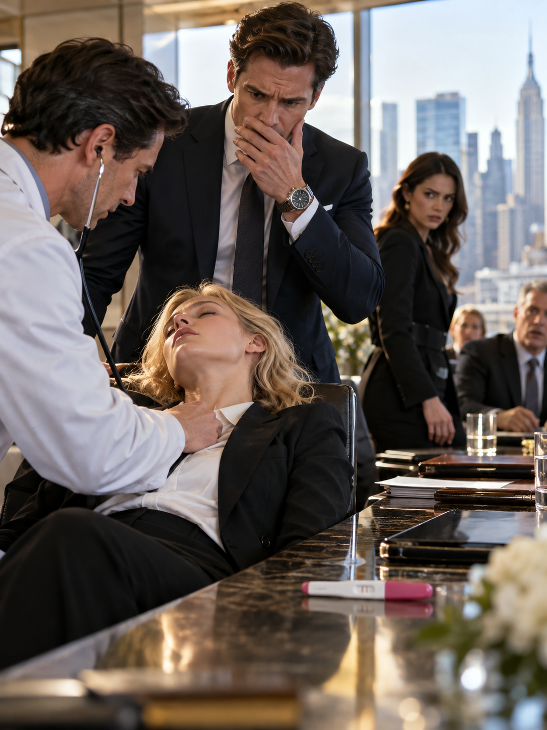 She Fainted in Front of the Board—Then Her CEO Heard the Doctor Say “Eight Weeks” and Asked the Question They’d Both Been Avoiding – Life Story