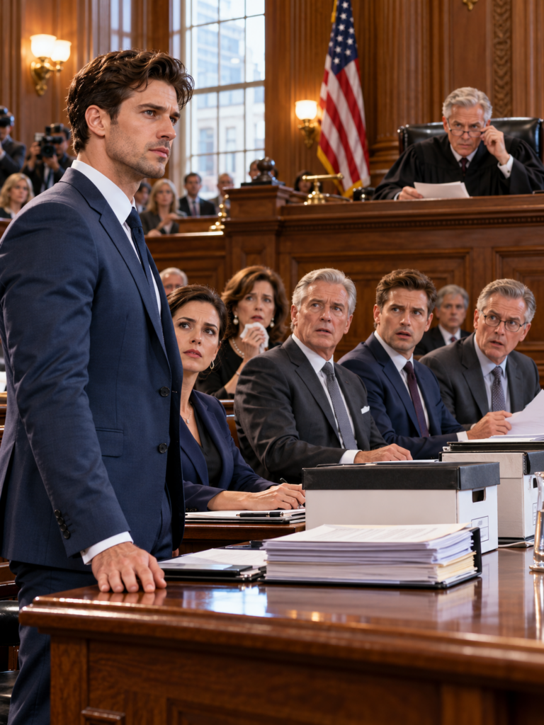 I walked into court, cameras flashing, expecting public humiliation—until the judge asked one question that made my father freeze, my brother’s smirk die, and their lawyer turn paper-white on the spot, revealing what I hid for eight years…
