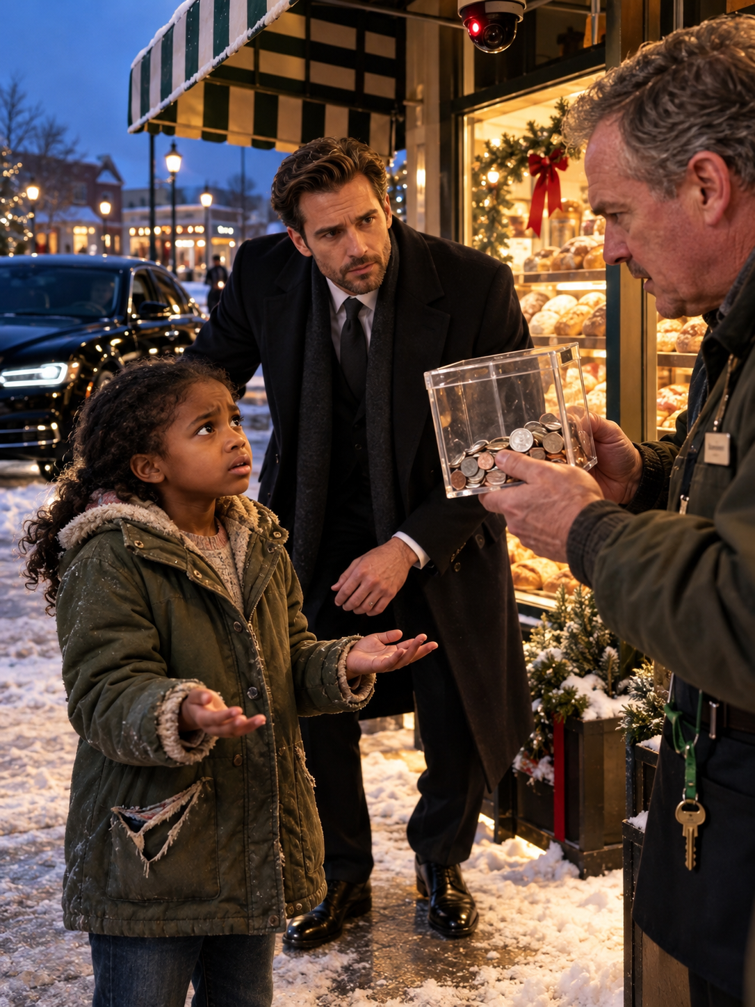 THE STORE MANAGER ACCUSED A HUNGRY EIGHT-YEAR-OLD GIRL OF STEALING CHARITY MONEY—THEN THE BILLIONAIRE WHO SAW HER LAST COIN FALL ASKED ONE DANGEROUS QUESTION – Life Story