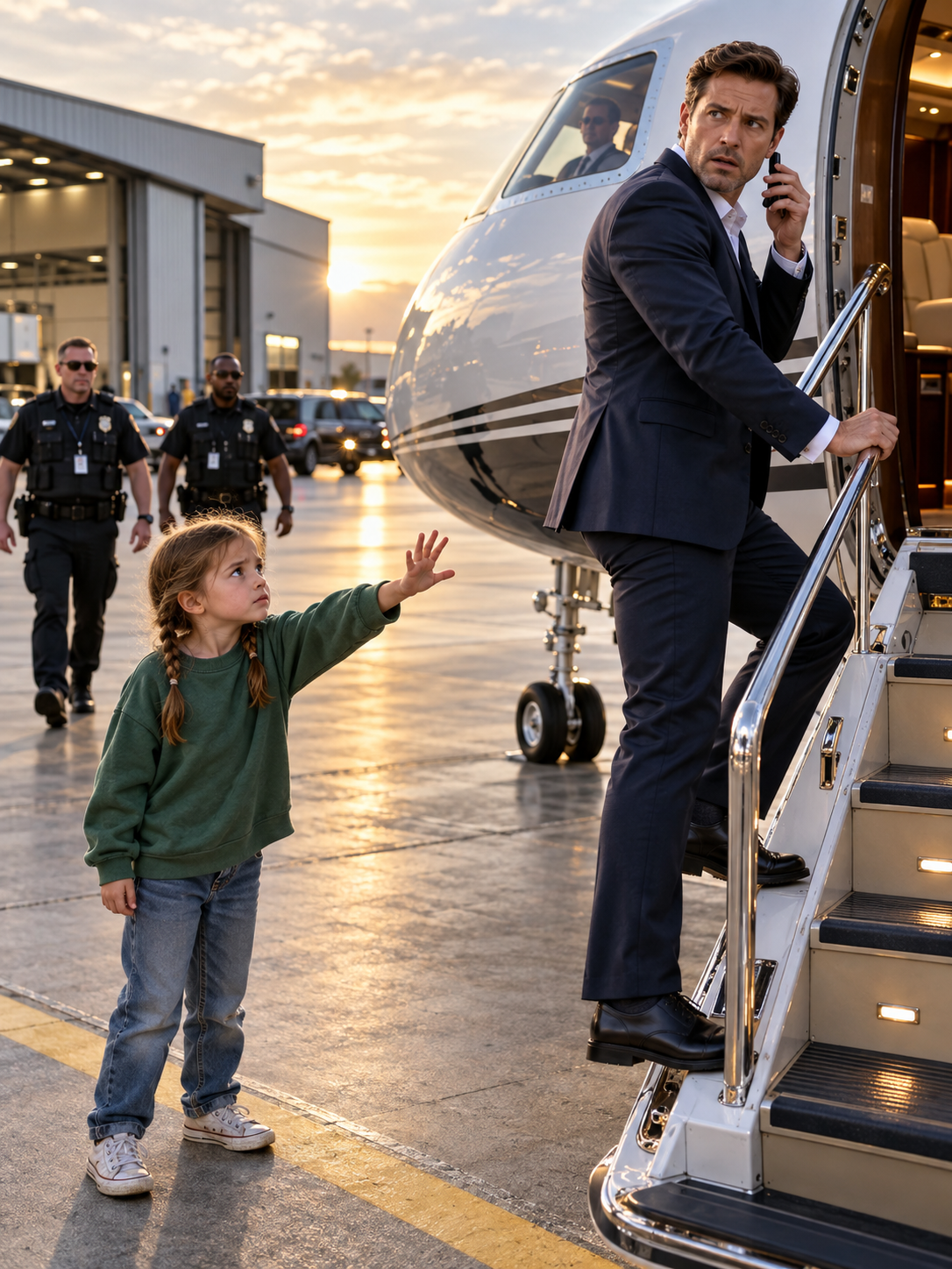 THE BILLIONAIRE WAS ALREADY ON THE STAIRS OF HIS PRIVATE JET WHEN A SIX-YEAR-OLD GIRL WARNED HIM IN RUSSIAN—BUT HIS MOST TRUSTED ASSISTANT INSISTED HE KEEP WALKING – Life Story
