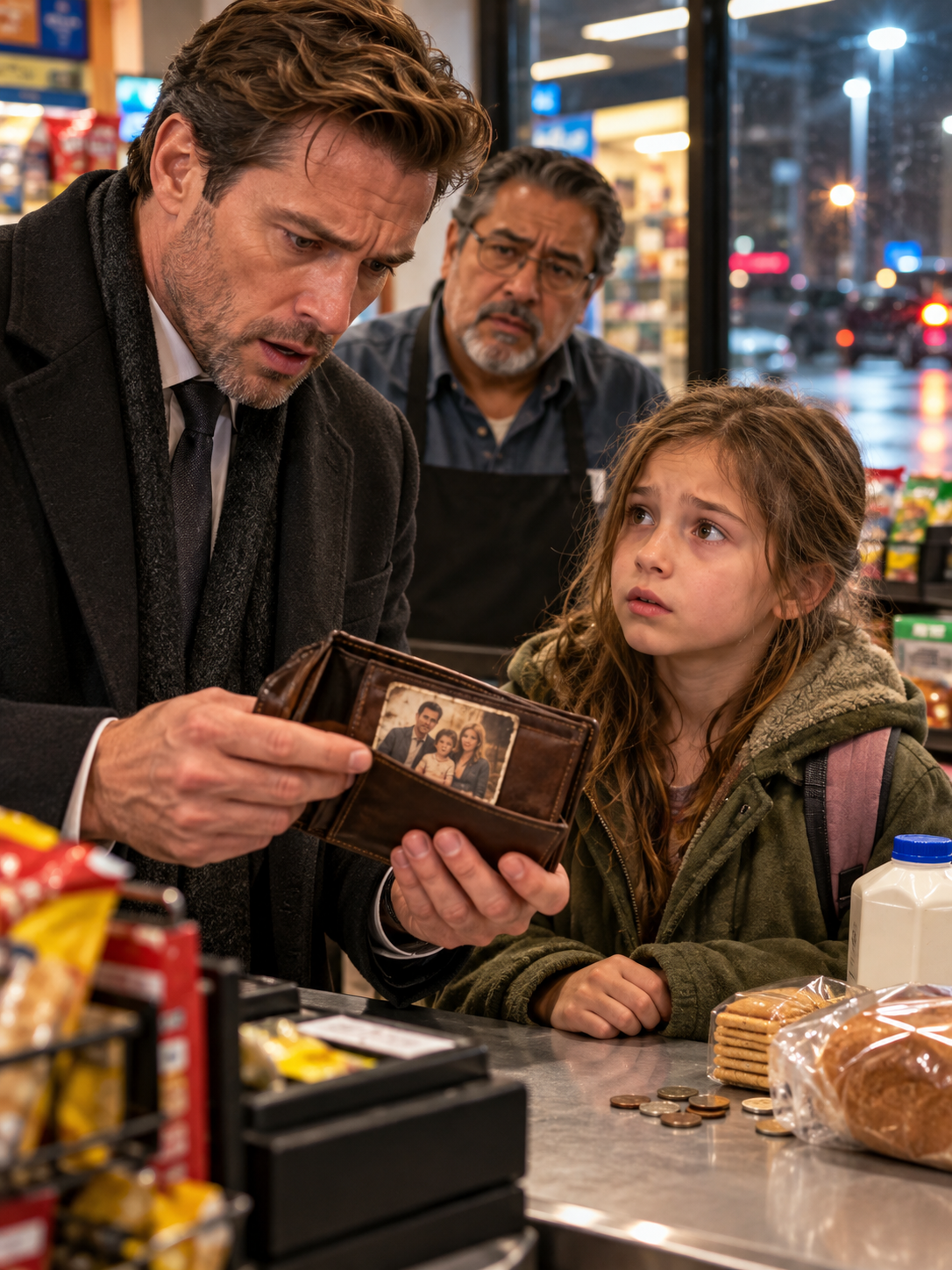 THE MILLIONAIRE RECOGNIZED HIS FATHER’S WALLET IN A LITTLE GIRL’S HANDS AT A CORNER STORE—THEN HE LEARNED WHY HIS SISTER HAD VANISHED FROM HIS LIFE – Life Story