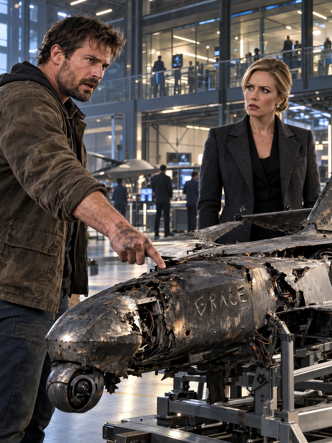 The CEO Bought a Burned Military Drone for Publicity—Then a Quiet Single Father Saw One Name Carved Into the Frame and Told Her to Shut It Down – Life Story