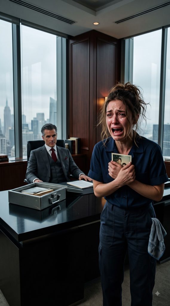 I was a maid in a billionaire’s mansion until I found a childhood photo of myself in his safe. When I confronted him, he confessed to my father’s murder and revealed a secret that changed everything.