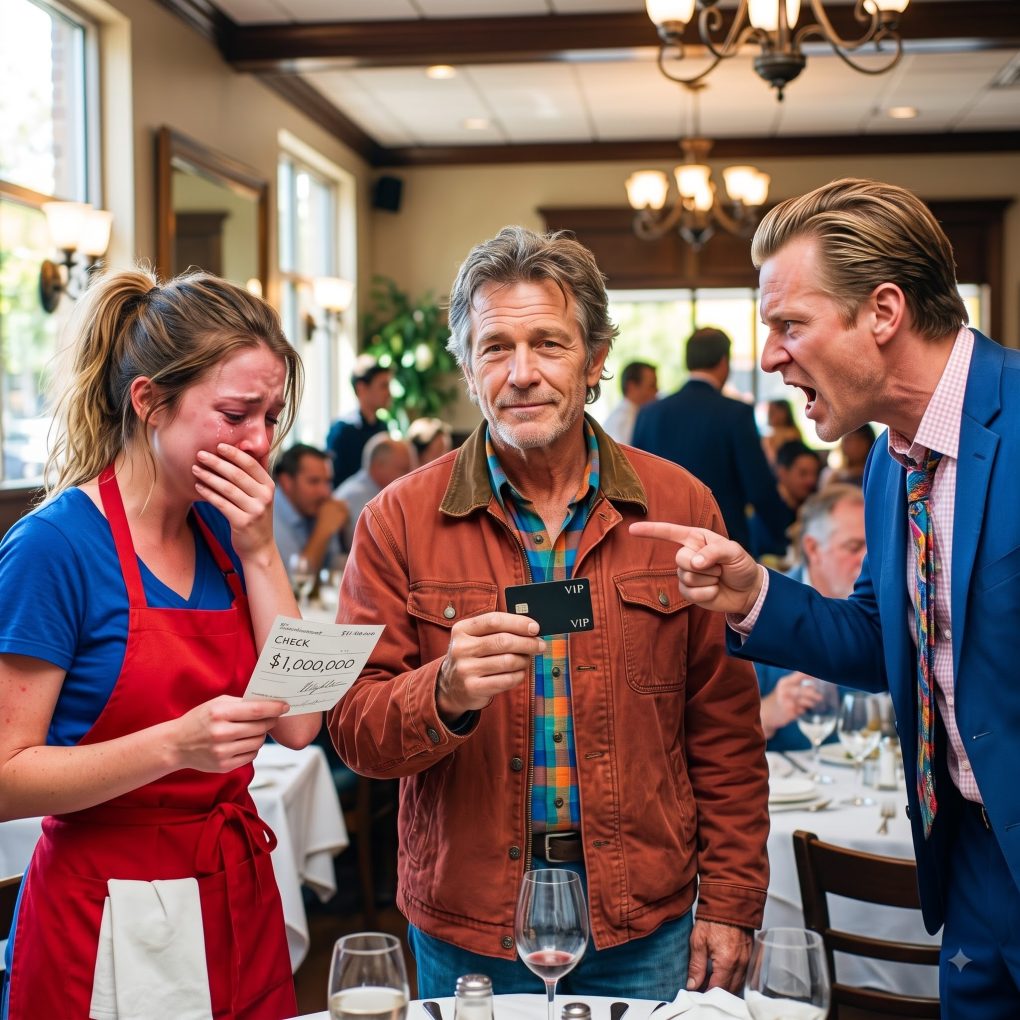 “When a shabby old man’s credit card was brutally rejected for a twelve-dollar diner meal, the ruthless manager called the cops, but one single waitress did something that changed both of their lives forever.”