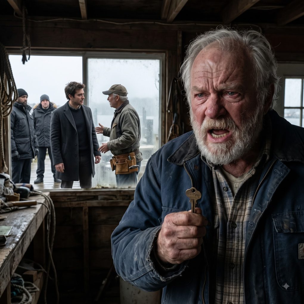 I never told my daughter what I kept in the harbor boathouse. Her gold-digger husband brought a locksmith to break in—unaware I’d been setting this exact trap for 90 days.