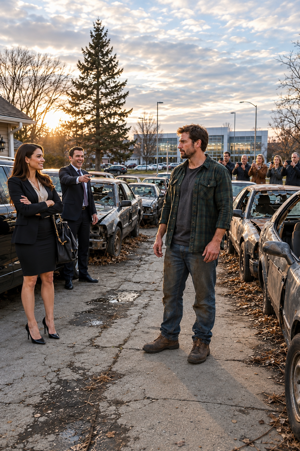 She Dumped 12 Broken Cars at a Single Dads Door as a Joke – He Bought Her Dealership…