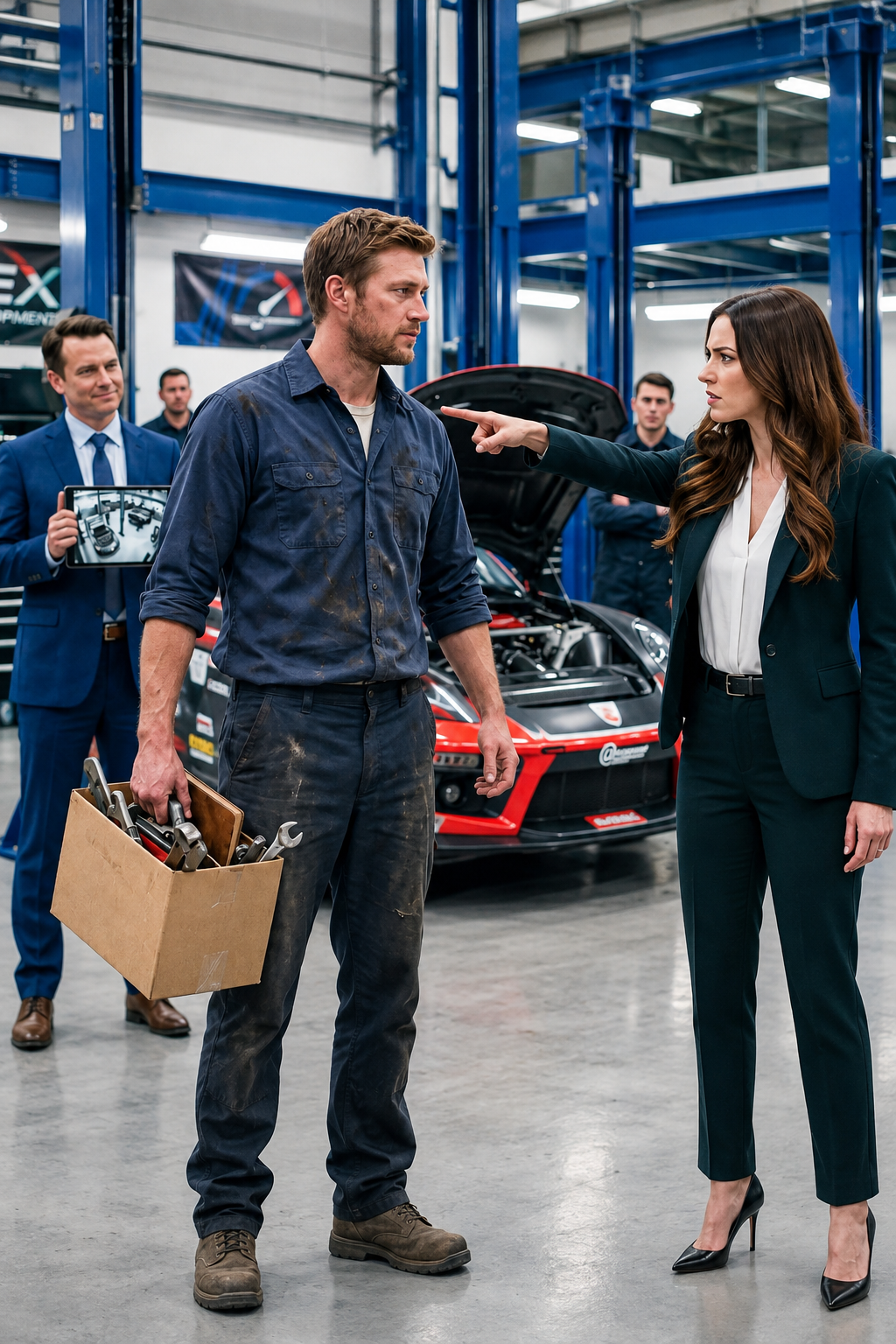 The CEO Fired a Single Dad for Fixing the Engine – Not Knowing He Built Every Race Car There…