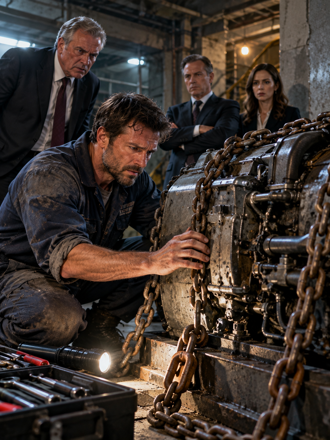 FOR 12 YEARS, THE BOARD BLAMED A SINGLE FATHER FOR THEIR DEAD ENGINE—THEN HE FOUND IT CHAINED BENEATH THE FACTORY – Life Story