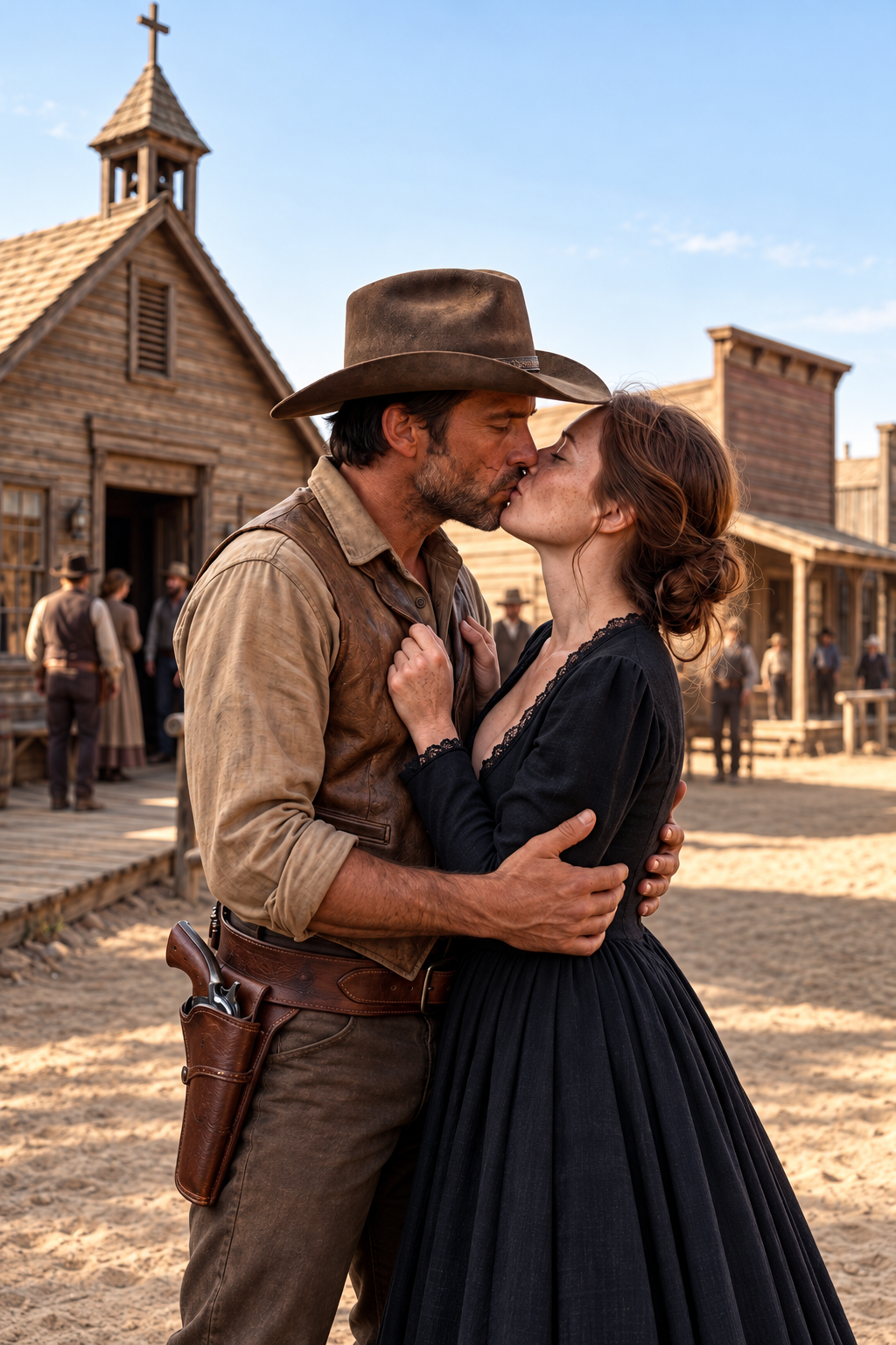 The Preacher’s Widow Buried Her Desire—Until a Wounded Drifter Stole One Forbidden Kiss…