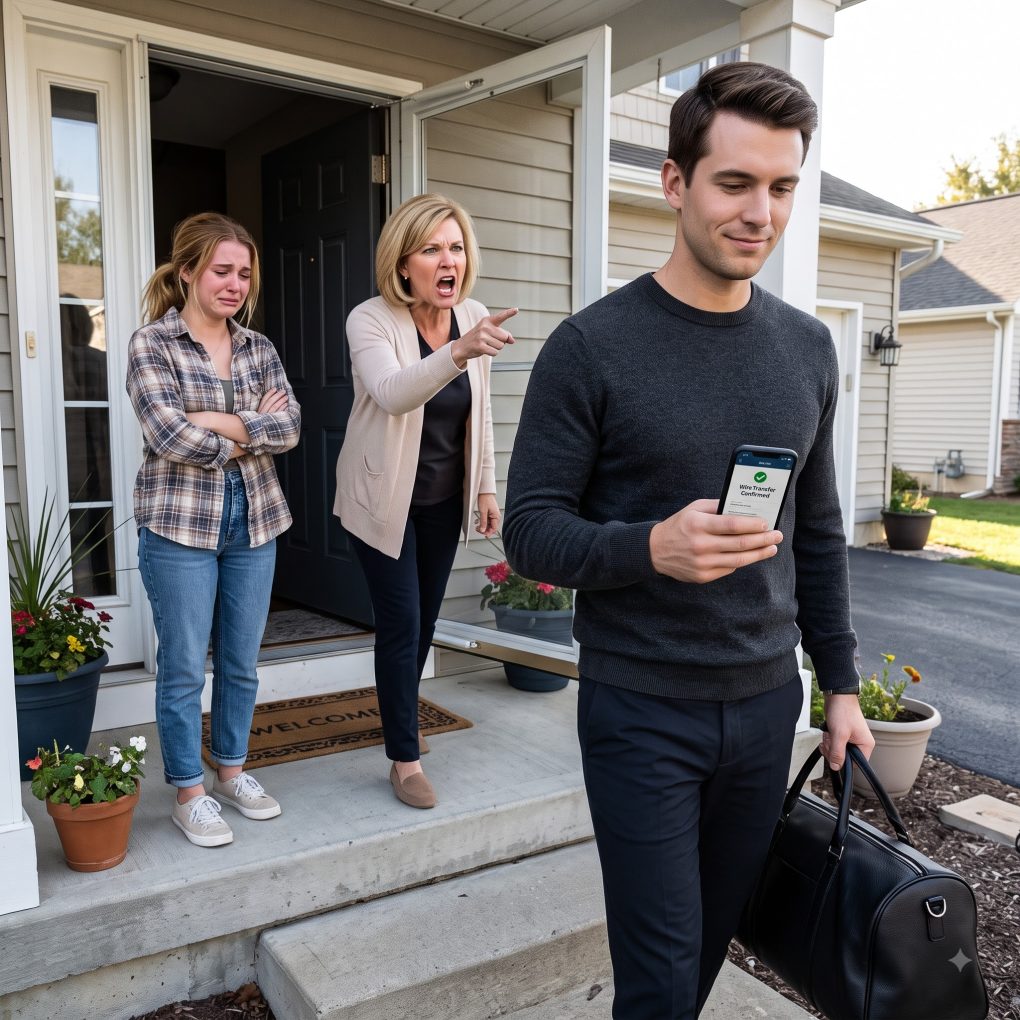 “YOU’RE A WORTHLESS LOSER, PACK YOUR TRASH AND GET OUT!” My mother kicked me to the curb, and my sister refused to defend me just to keep the basement room. They treated me like garbage, completely blind to the fact that I had just sold my patent for $32.4 million. I didn’t argue—I just smiled and walked away. Ten days later, everything changed.
