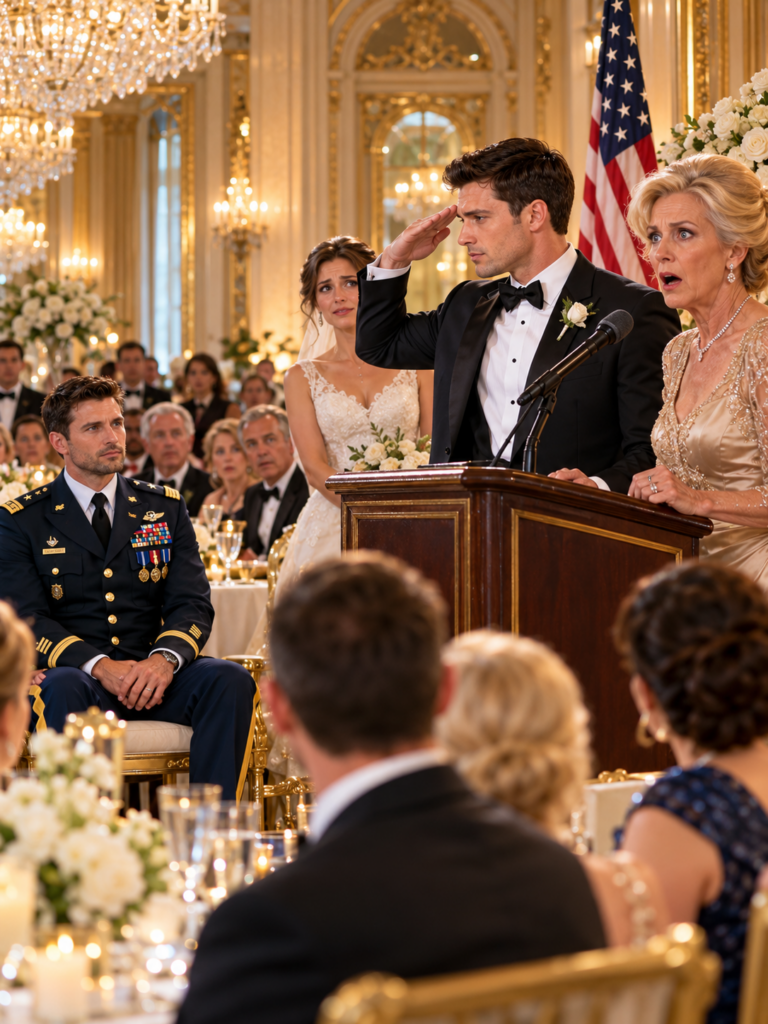“He’s just a low-rank grunt,” my mother sneered. The whole room burst out laughing. Then the groom took the mic, saluted me, and said: “To Major General…” Mom’s jaw dropped…