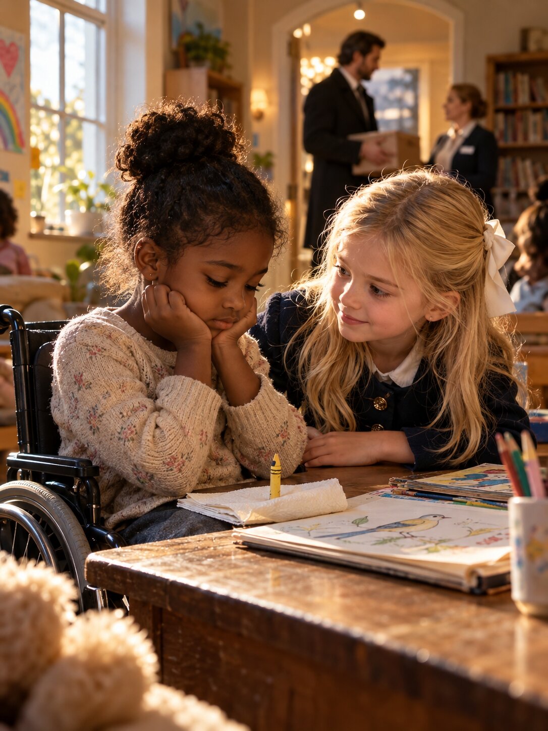 NO ONE REMEMBERED THE SIX-YEAR-OLD GIRL’S BIRTHDAY AT THE CHILDREN’S HOME—UNTIL A MILLIONAIRE’S DAUGHTER SAT BESIDE HER AND ASKED HER FATHER A QUESTION THAT COULD CHANGE BOTH THEIR LIVES – Life Story